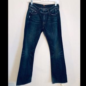 7 For All Mankind Dark Wash Bootcut Jeans